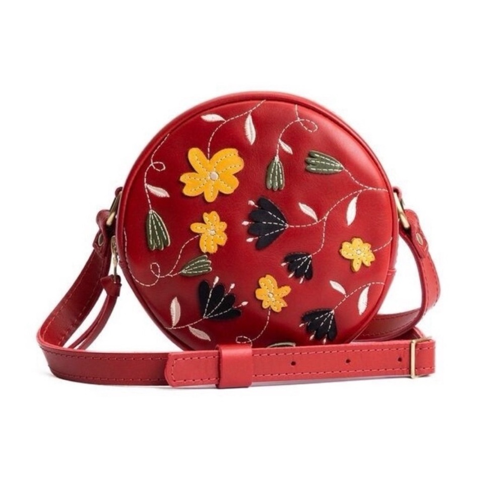 Portland Leather Limited Edition Folklore Ruby Small Circle Crossbody